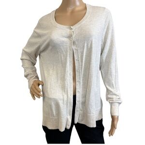 Old Navy size XL white button up sweater